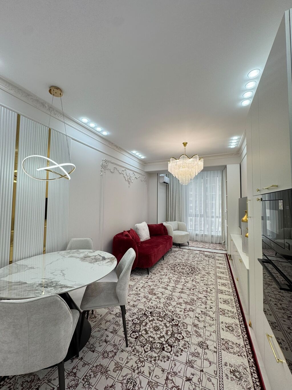 3 комнаты, 87 м², Асанбай мкр 6 этаж, Свежий ремонт: фото 3