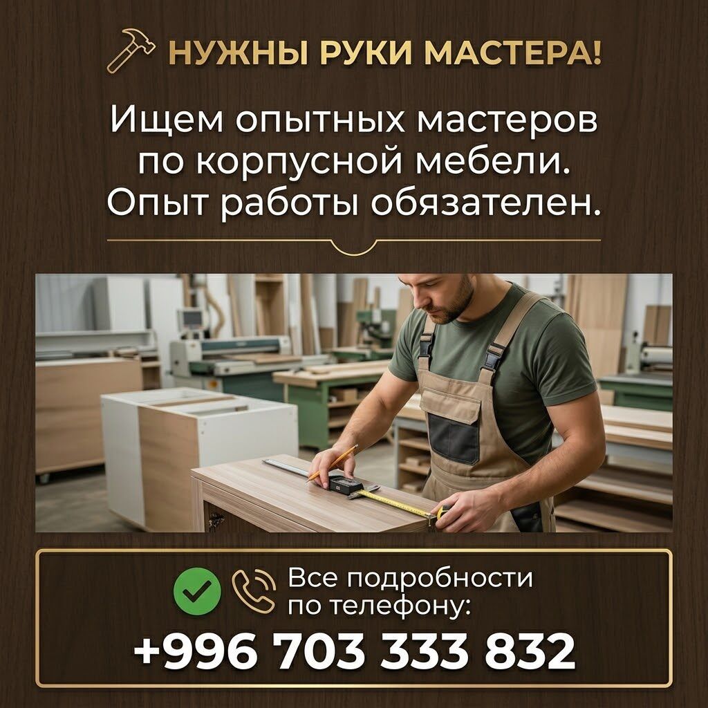 Требуется Мебельщик: Станочник-распиловщик