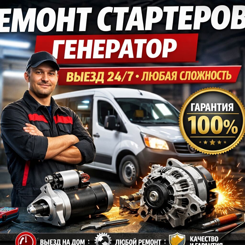 Ремонт стартер и генератор с выездом 24/7, точка находиться рынок: фото 2