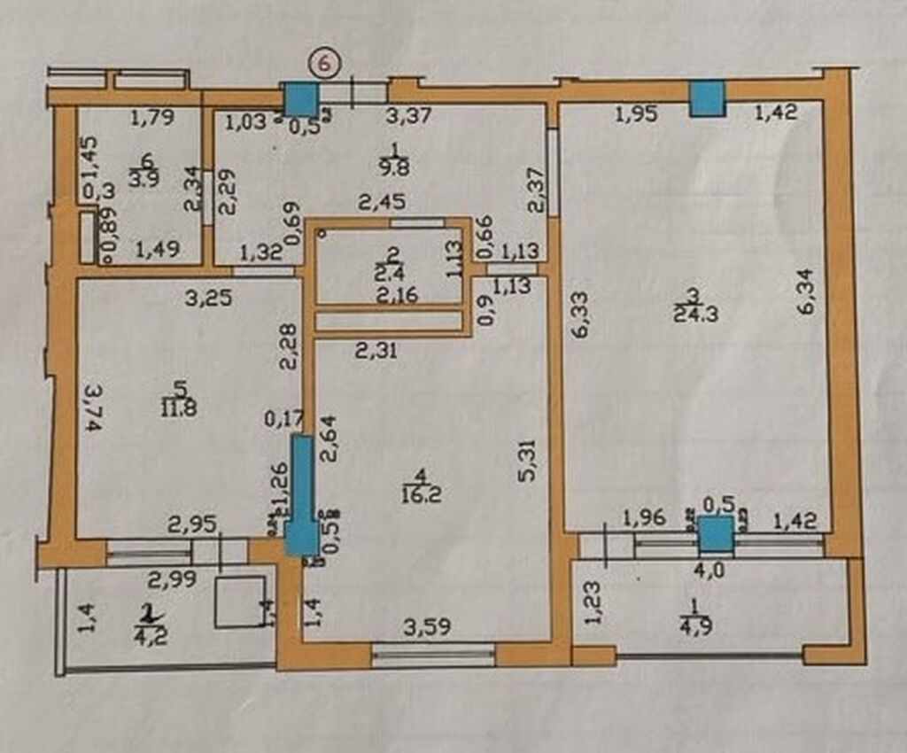 2 комнаты, 69 м², Молодая Гвардия Элитка, 4 этаж, Евроремонт: фото 6
