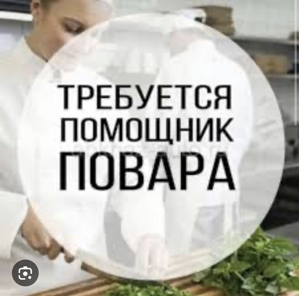 Помощник повара и на раздачу, столовая