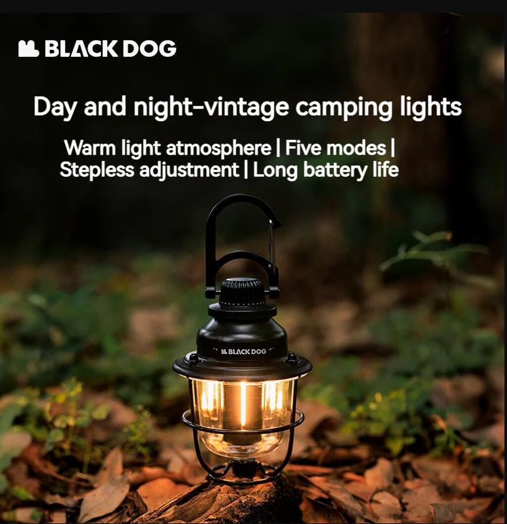 Ретро-лампа BLACK DOG для кемпинга - Модель: CBD2450ZM013 - Цвет: фото 2