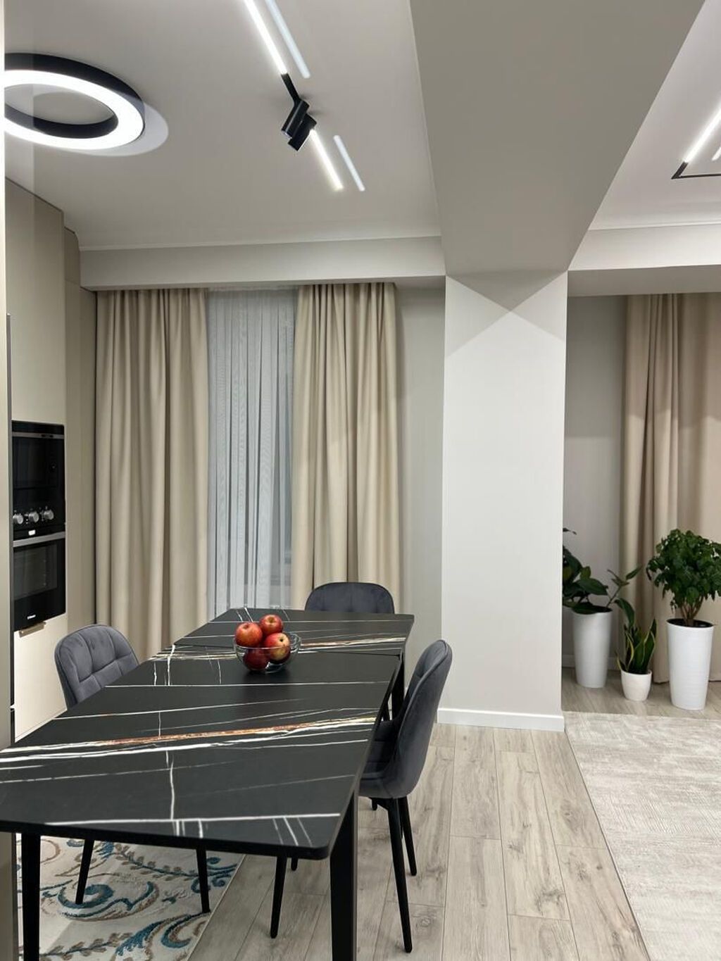 3 комнаты, 90 м², Асанбай мкр Элитка, 3 этаж, Дизайнерский ремонт: фото 4