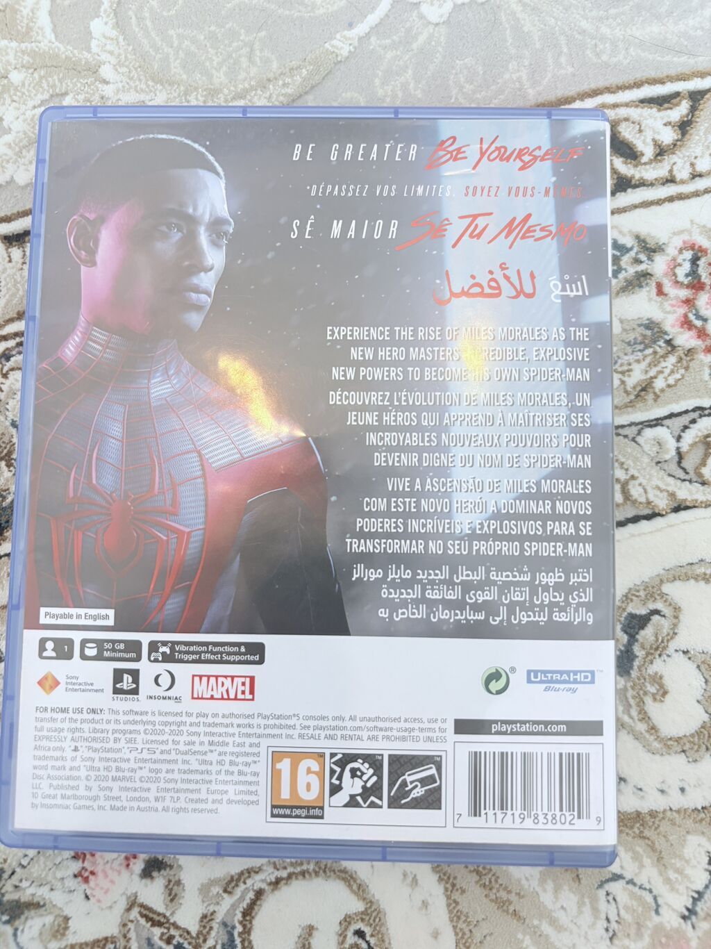 Продается Spider-Man Miles Morales на пс 5 в идеальном состоянии: фото 5