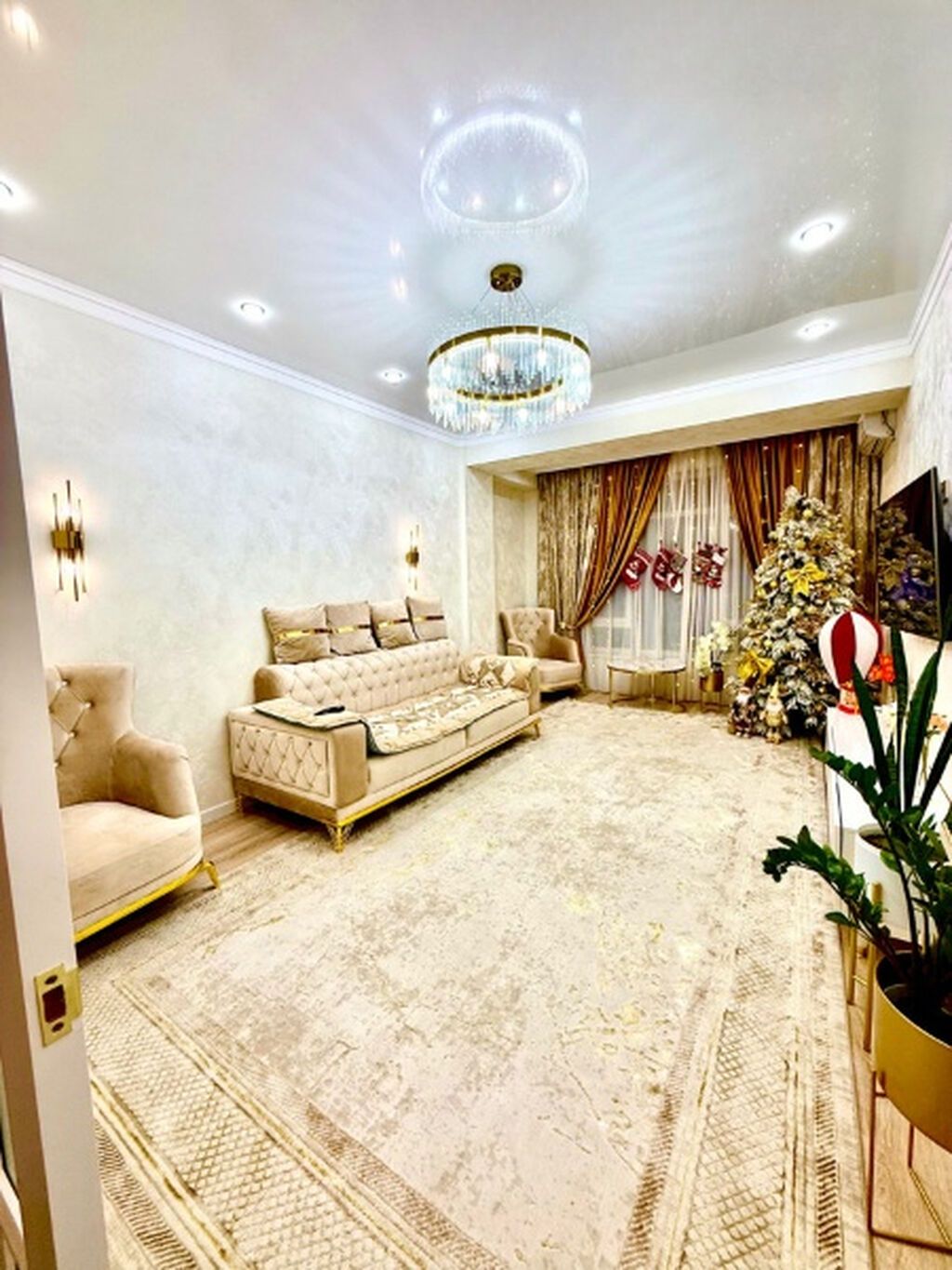 3 комнаты, 84 м², Джал мкр (в т.ч. Верхний, Нижний, Средний) Элитка, 14 этаж, Евроремонт: фото 2