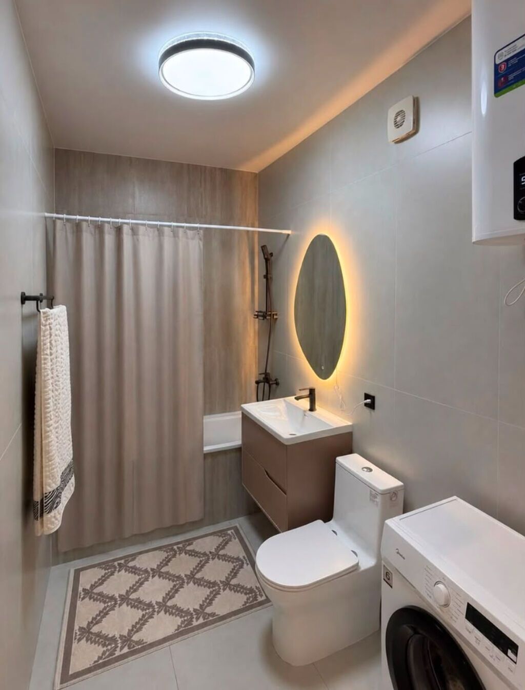 2 комнаты, 63 м², Асанбай мкр Элитка, 14 этаж, Евроремонт: фото 6