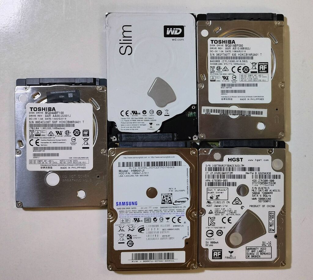 HDD sata диски 2,5' в ассортименте! Диски подойдут для ноутбука, для: фото 2