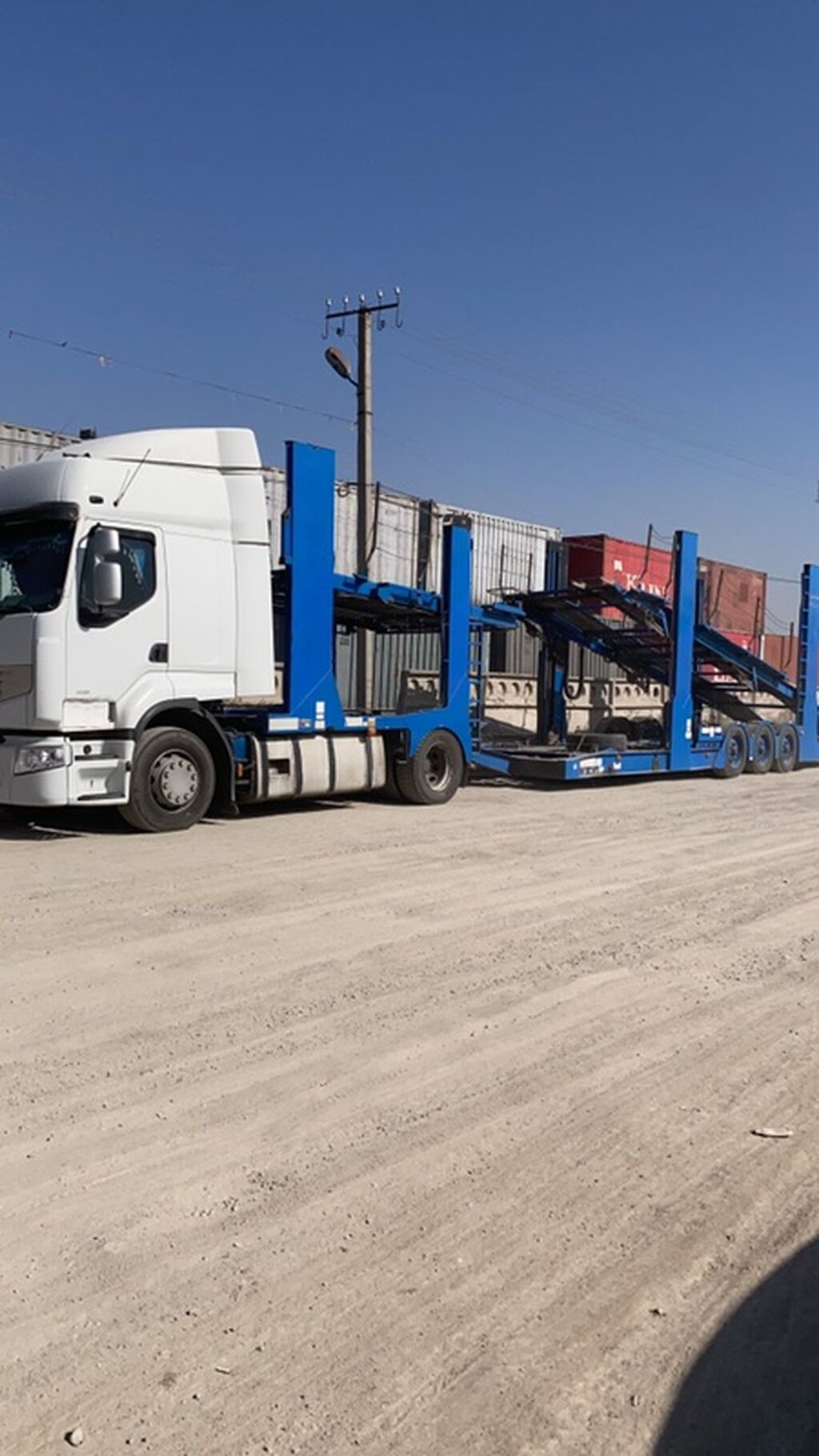 Прицеп, Renault, Сar carrier trailer, Б/у: фото 2