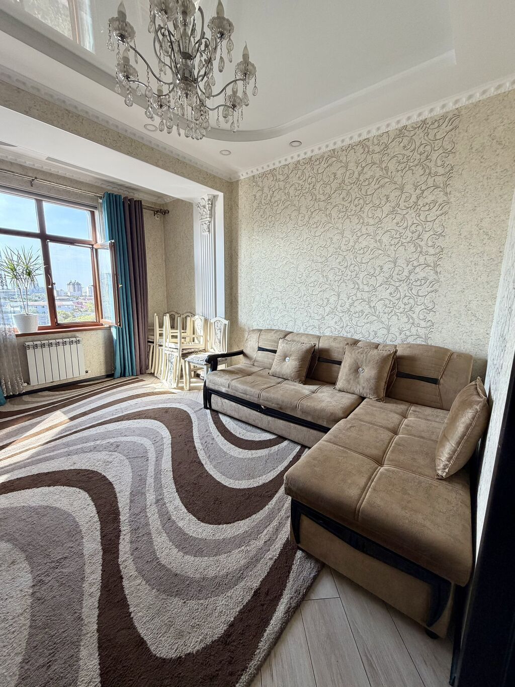 3 комнаты, 85 м², ул. Алматинка / Чуй Элитка, 5 этаж, Дизайнерский ремонт: фото 3