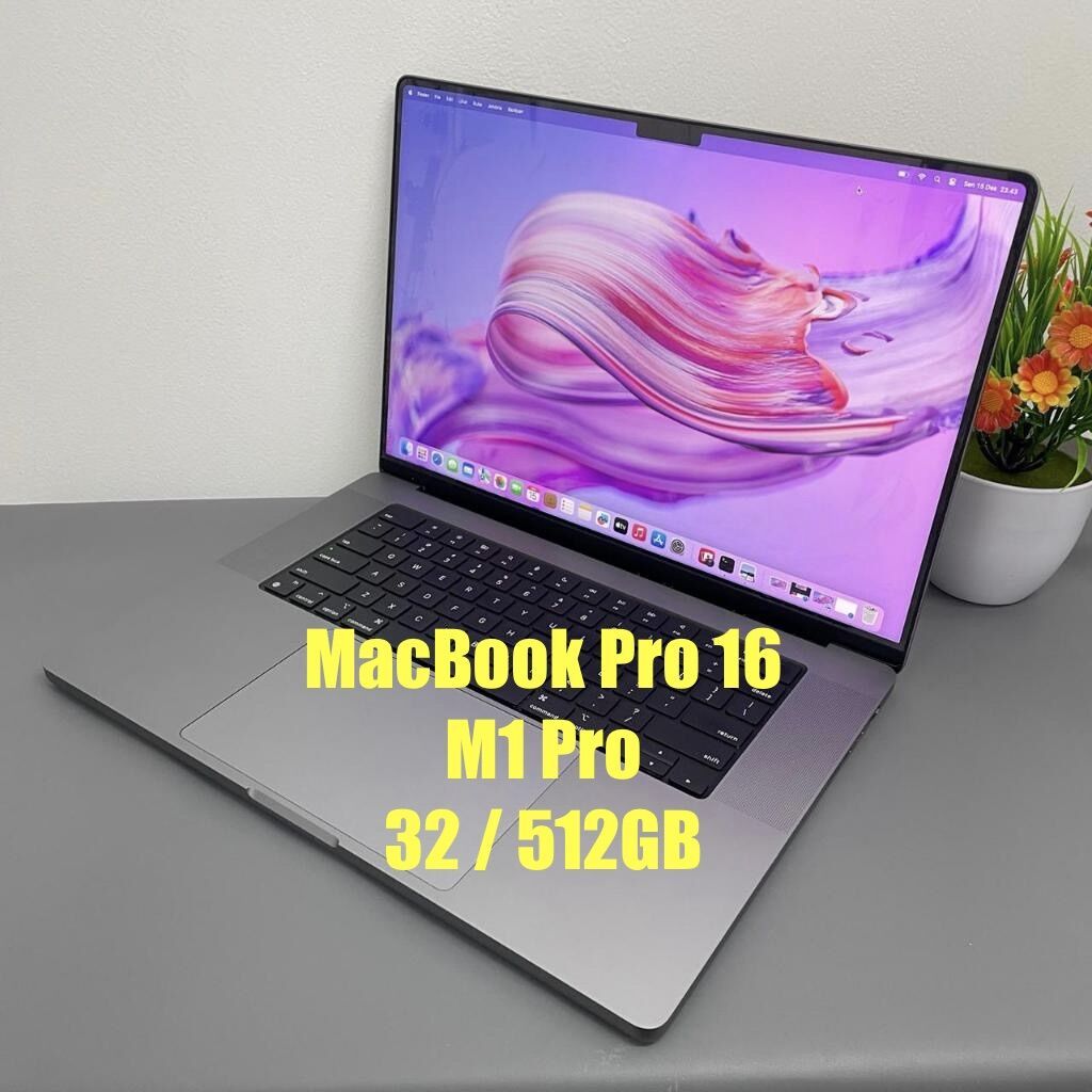MacBook Pro 16 M1 Pro 32 / 512 Gb АКБ 97% / цикл:25 Состояние: фото 1