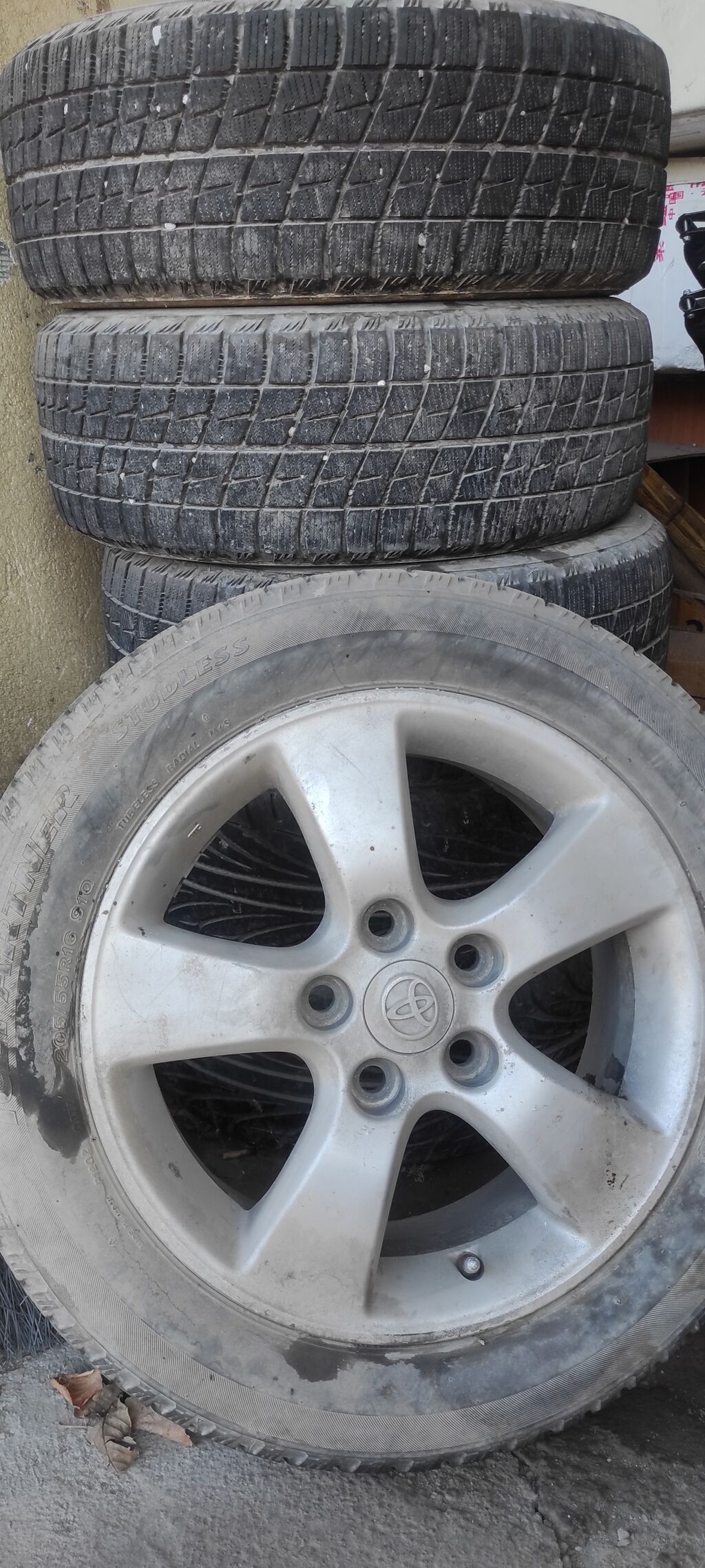 Колеса в сборе 205 / 55 / R 16, Зима, Б/у, Комплект, Легковые, Литые, отверстий - 5: фото 5
