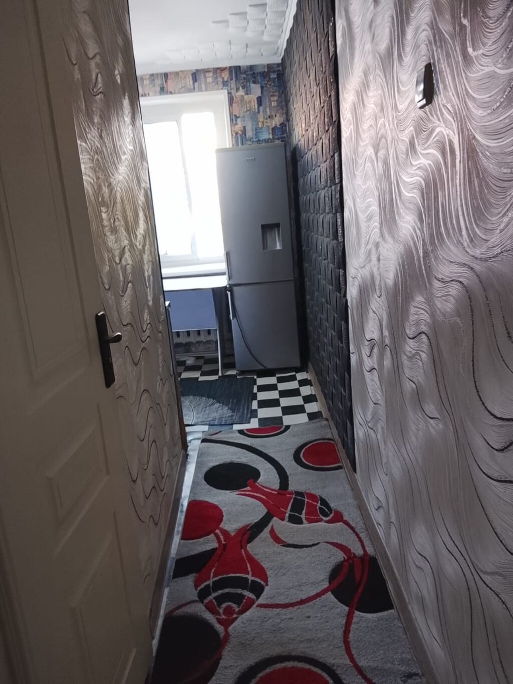 2 комнаты, 48 м², Ошский мкр., 104 серия, 4 этаж, Свежий ремонт: фото 3