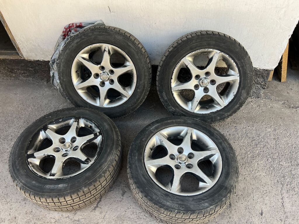 Колеса в сборе 225 / 55 / R 16, Зима, Б/у, Комплект, Легковые, Литые, отверстий - 5: фото 4
