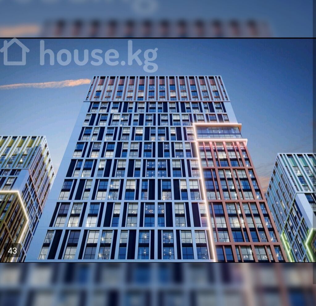 2 комнаты, 82 м², Асанбай мкр Элитка, 11 этаж, ПСО (под самоотделку): фото 5