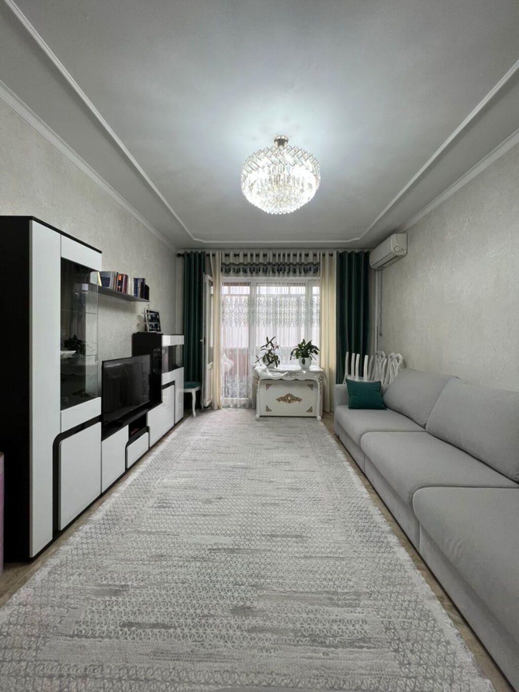 3 комнаты, 66 м², Аламедин-1 мкр 105 серия, 1 этаж, Евроремонт: фото 4