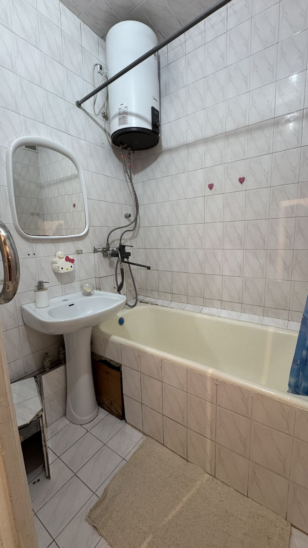 2 комнаты, 50 м², Аламедин-1 мкр 105 серия, 1 этаж, Требуется ремонт: фото 4