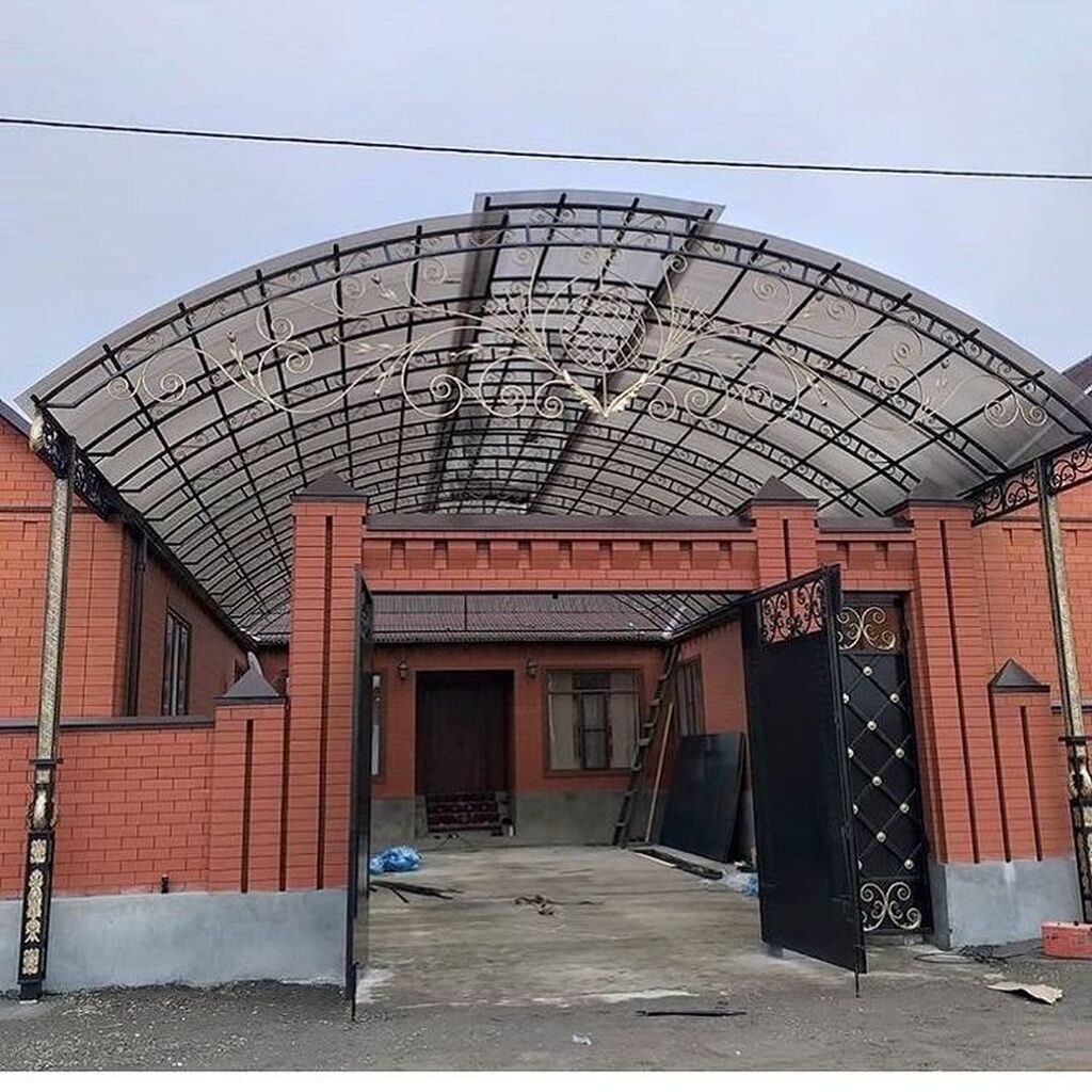 Навес, Арочный, Металл, Профнастил, Новый, Установка — фото 2