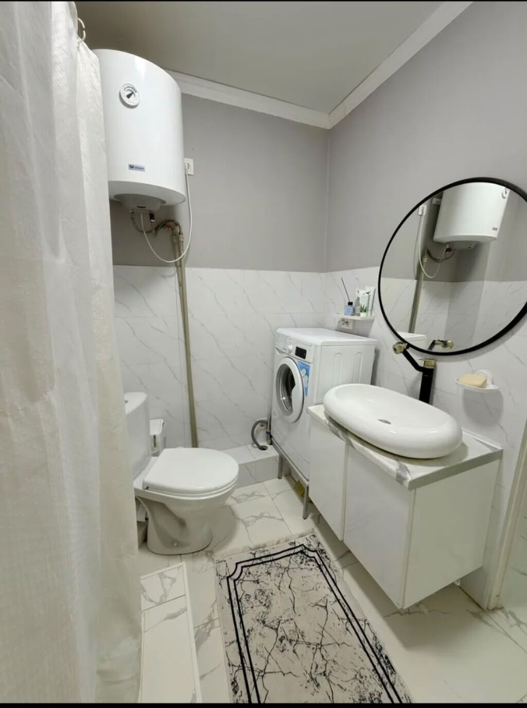 1 комната, 34 м², Кызыл Аскер 1 этаж, Свежий ремонт: фото 2