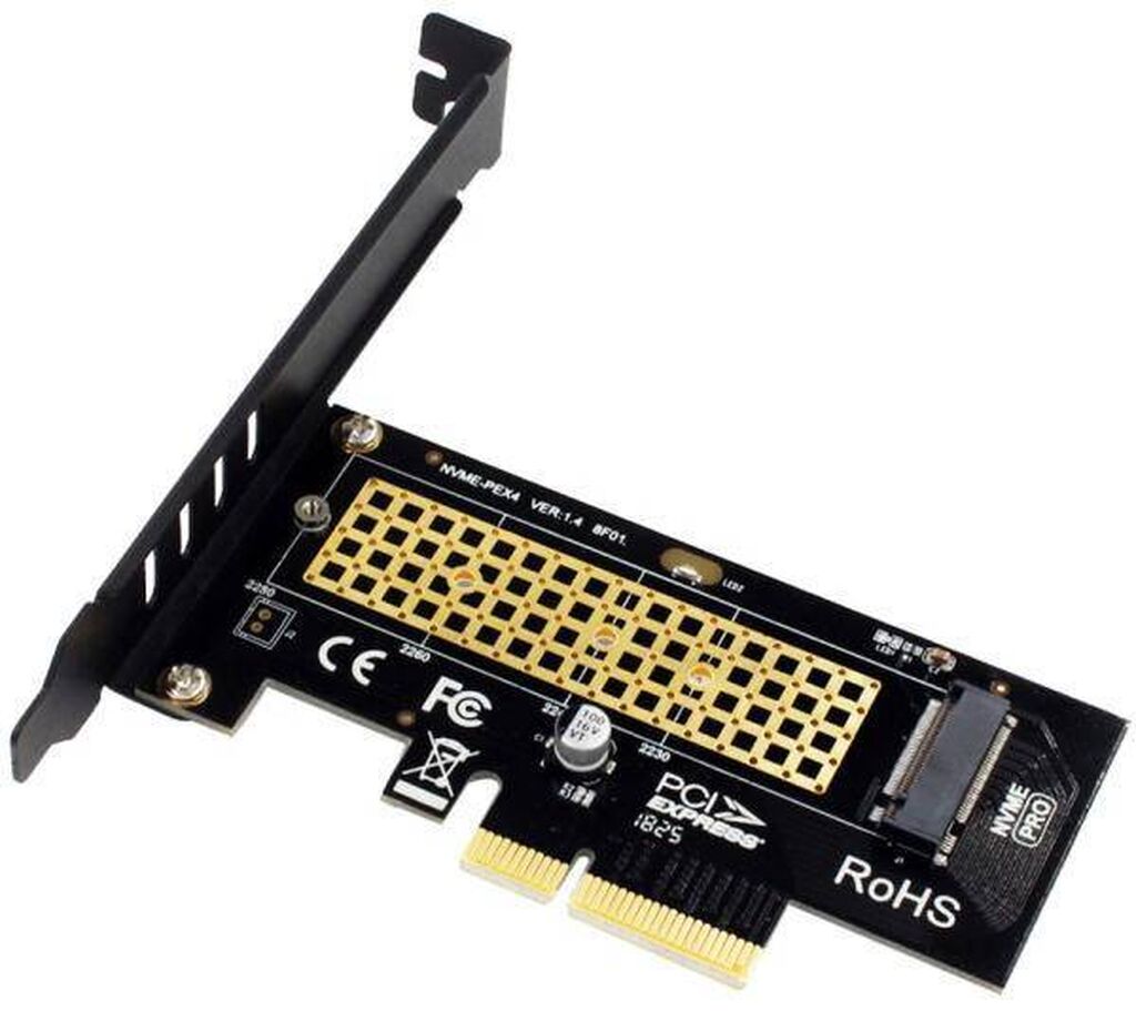 Адаптер для установки SSD M.2 (NVMe) в слот PCI-E 3.0 | 1200 KGS ...