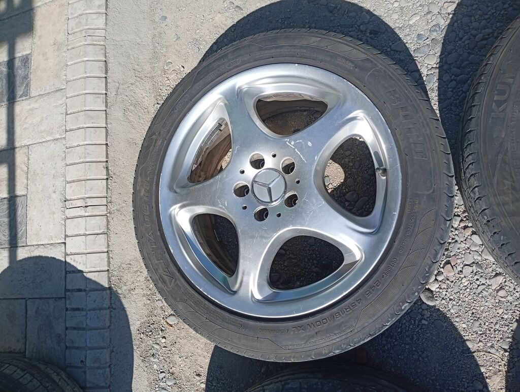 Колеса в сборе 245 / 45 / R 18, Лето, Б/у, Комплект, Легковые, Литые, отверстий - 5: фото 6