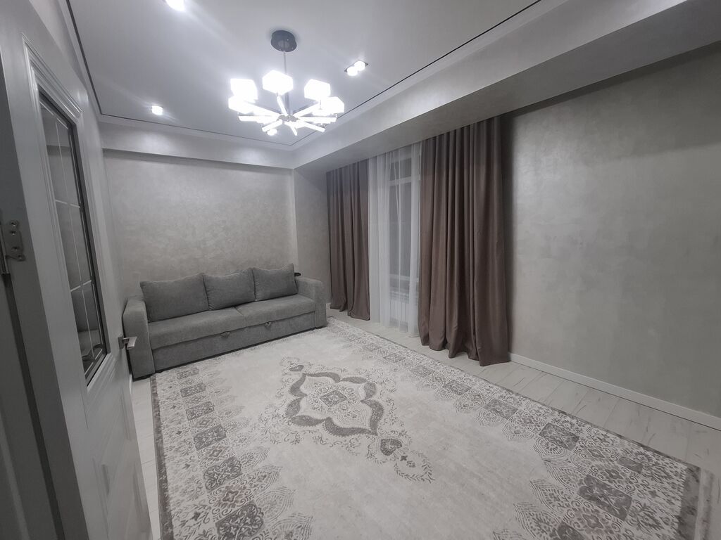 2 комнаты, 60 м², Асанбай мкр Элитка, 4 этаж, Евроремонт: фото 2
